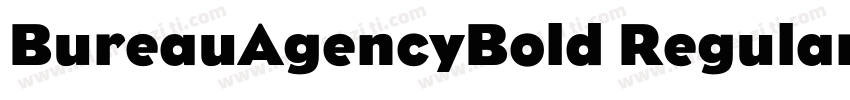 BureauAgencyBold Regular字体转换